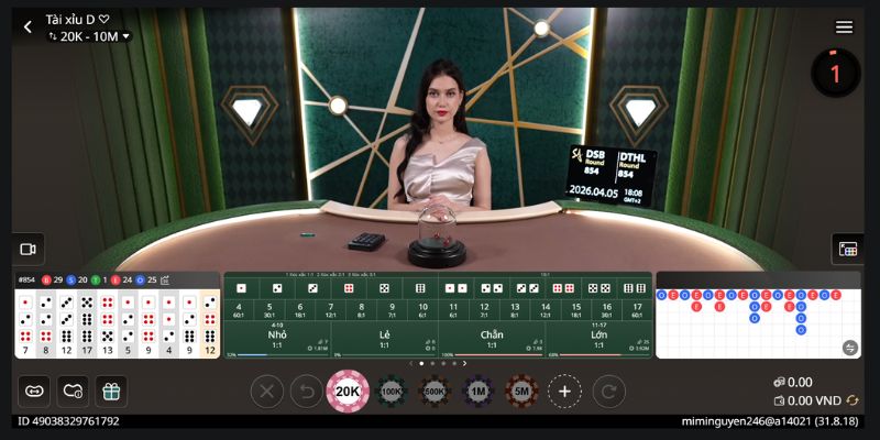Tài Xỉu Live V9Bet – Trải nghiệm sòng bài đỉnh cao 2 Thiết kế giao diện chơi tài xỉu live cùng dealer người thật xinh đẹp