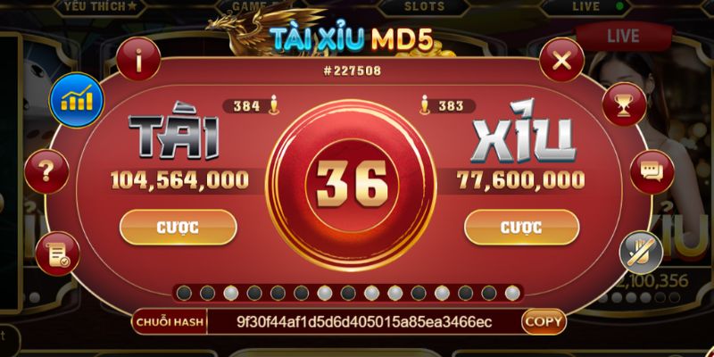 Khám phá Tài Xỉu MD5 V9Bet minh bạch và an toàn 3 Giao diện chơi tài xỉu MD5 thiết kế trực quan, sinh động